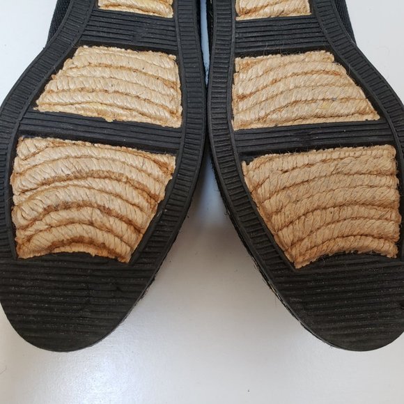 Gb Bravo Black Espadrille Canvas Flat Loafers EU37 - Picture 9 of 13